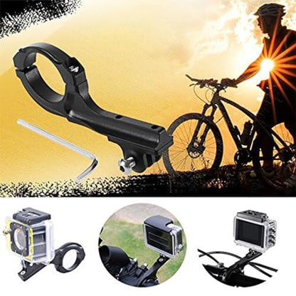 Aluminum Bike Bicycle Motorcycle Handlebar Mount Adapter Compatible with Gopro Hero 11/10/9/8/7/6/5/4/AKASO Brave 4/5/6 Plus/7 le/v50/EK7000/Exprotrek/Dragon Touch/WOLFANG Action Camera
