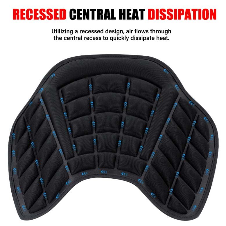 Motorcycle Seat Cushion for Honda GL1800 Gold Wing 2001-2024, Gel Seat Pad with Breathable Cover, Long Distance Riding Comfort Vibration Reduction
