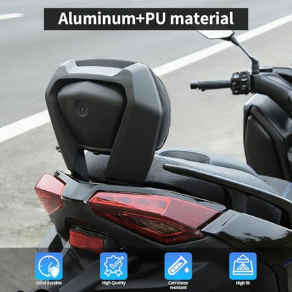 Motorcycle Sissy Bar Detachable Passenger Backrest | Compatible with Yamaha XMAX300 X-MAX 300, 2023-2024, Quick Release