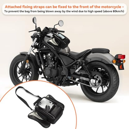 Dracarys Motorcycle Tank Bag Oxford Saddle Black Motorbike Bag - Strong Magnetic Bag for Honda Yamaha Suzuki Kawasaki Harley - size: 10Liter