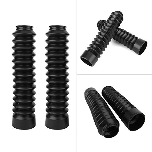 Motorcycle Front Fork Cover, 1 Pair Motorcycle Rubber Front Fork Shock Cover Tubes Boots Sleeve Dust Cover Gaiters Boots Set, Universal for Dirt Bike