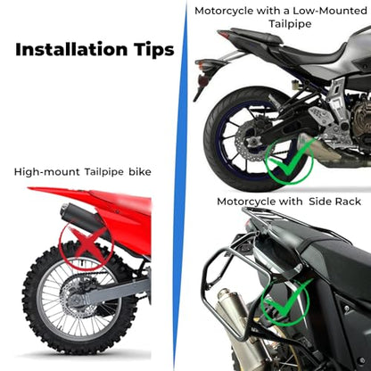 KEMIMOTO IPX6 Waterproof Motorcycle Saddlebags PVC Soft Panniers Side Tail Bag 30L(15Lx2) Motorbike Dirtbike Dual Sport Bike Adventure Travel Luggage Rackless Saddle Bags Black
