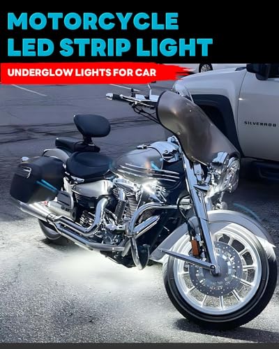 12V Led Light Strip 12.7" Waterproof White Led Light Strips for Car Golf Cart Motorcycles Truck Boat Strip Lights,Pack of 4 - color: White Led Light Strip