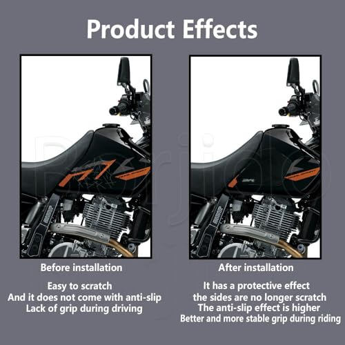 For DR650S DR650 DR650 SE DR200SE Tank Pad Motorcycle Sticker Decal Knee Grip Traction Pads For dr650s dr650 dr650se 2024 2023 2022-2004 dr200se Accessories Gas Tank side Protectors