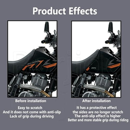 For DR650S DR650 DR650 SE DR200SE Tank Pad Motorcycle Sticker Decal Knee Grip Traction Pads For dr650s dr650 dr650se 2024 2023 2022-2004 dr200se Accessories Gas Tank side Protectors