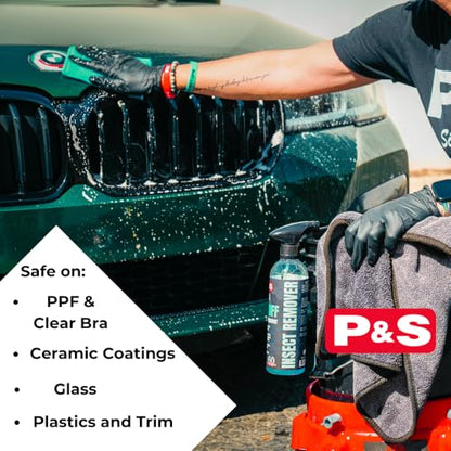 P&S Professional Detail Products Bug Off Insect Remover – Industrial-Strength Bug Splatter Cleaner, Safe for Paint, Trim & Grills, Pre-Wash Treatment, Easy Spray & Rinse Formula - 16oz - size: 16 Fl Oz (Pack of 1)