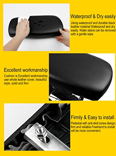 TOPCABIN Bicycle Manned Cushion Mountain Bike Back Shelf Seat Cushion Manned Comfortable Saddle Children Back Seat - color: Black