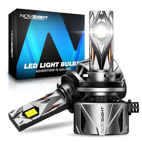 NOVSIGHT 𝗛𝟭𝟭/𝗛𝟵/𝗛𝟴 Fog Bulbs Upgrade, 900% Brighter 95,000LM, 240W Performance, Enhanced Cooling, 5-Min Installation, 100,000+ Hour Lifespan, IP68 & CANBUS Compatible, Pack of 2 - color: H11, size: 95000LM