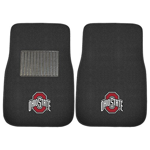 FANMATS NCAA Unisex-Adult 2-Piece Embroidered Team Logo Car Mat Set - color: Black