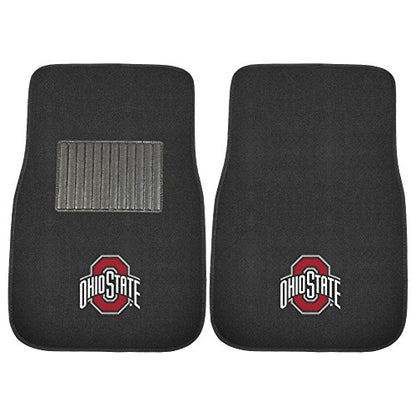 FANMATS NCAA Unisex-Adult 2-Piece Embroidered Team Logo Car Mat Set - color: Black