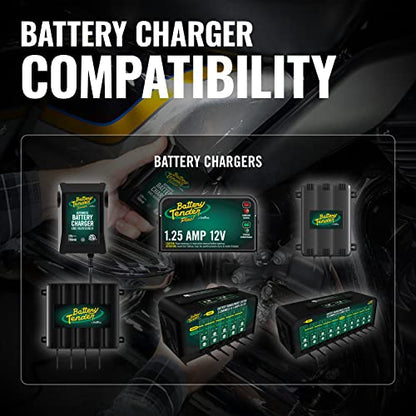 Battery Tender 25 Foot Extension SAE Cable 4 Pack - Designed for Use with Battery Tender Chargers - Quick Connect Plugs for Easy Connection to Motorcycle, Cars, ATVs and More - 081-0148-25-BG4 - style: 25 feet, Pack of 4