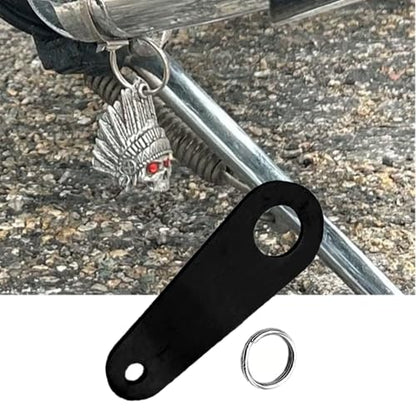 Motorcycle Bell Hangers Guardian Bell Hanger with Split Ring, 2 Pieces Luck Riding Bell Hangers, Universal Fit for Any Bells