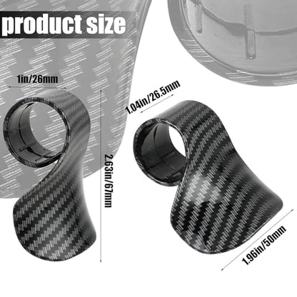 2 PCS Motorcycle Cruise Control, Throttle Mounted Motorcycle Cruise Assist Handrest Wrist Hand Control Grips Accelerator Assist Universal for Most Motorcycles, Scooters (Carbon Fiber Black)