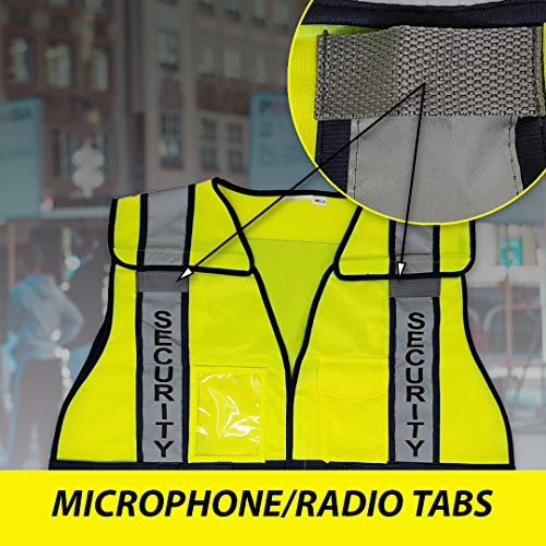 VIEWBRITE Reflective Class 2 Fire Vest Lime Green - 5 Point Breakaway High Visibility Yellow Fire Fighter Vest - color: Clear,yellow,lime, size: Medium-Large