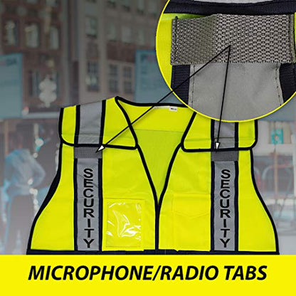 VIEWBRITE Reflective Class 2 Fire Vest Lime Green - 5 Point Breakaway High Visibility Yellow Fire Fighter Vest - color: Clear,yellow,lime, size: Medium-Large