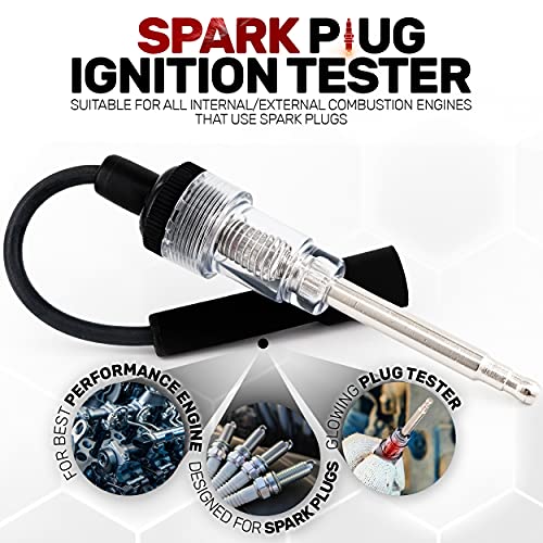 Ram-Pro Spark Tester, Plug Engine Ignition Tester, 6-12 Volt Fool-Proof – Pick Up Coil/Armature Diagnostic Detector Tool – for Automotive, Car Lawnmower Small & Big Internal/External Engines 2 PK - size: 2 Pack