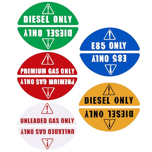 8 Pairs of E85 Only Stickers for Car Van Truck Vehicle Boat Oil Tank Fuel Filler Gas Cap Lid Cover Weatherproof Adhesive Decals - color: E85 Only (8 Pair)