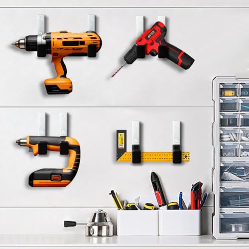 GeeWatom Heavy Duty Steel Garage Hooks,Garage Storage Utility Hooks,Anti-Slip Hanger, Tool Organizer,Steel Wall Mount Organizer, Garden Hose Hanger (Small-8PC) - size: Small-8PC