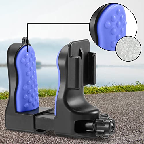 QKOO Motorcycle Helmet Chin Clamp Mount for GoPro Hero 13, 12, 11, 10, 9, 8, 7, 6, 5, 4, Session, 3+, 3, 2, 1, Hero (2018), DJI Osmo Action, AKASO, SJCAM, Action Cameras