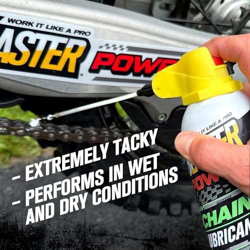 B’Laster Chain Lube – Compatible with All O, X, and Z-Ring Types – Reduces Friction & Wear, Protects from Rust – Use as Motorcycle or Bike Chain Lube – 14oz