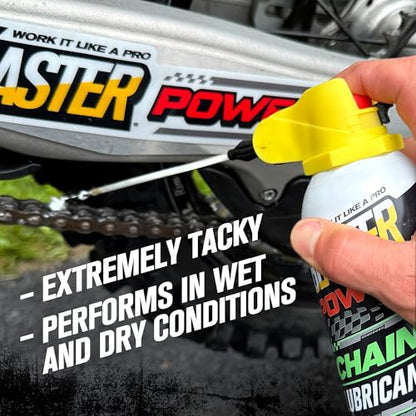 B’Laster Chain Lube – Compatible with All O, X, and Z-Ring Types – Reduces Friction & Wear, Protects from Rust – Use as Motorcycle or Bike Chain Lube – 14oz