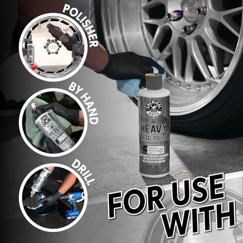Chemical Guys Heavy Metal Polish Restorer and Protectant - Cleans, Restores & Protects, Aluminum, Stainless Steel, Chrome Polish & More, Safe for Cars, Trucks, Motorcycles, RVs, and Boats - 16 oz - style: Heavy Metal Polish