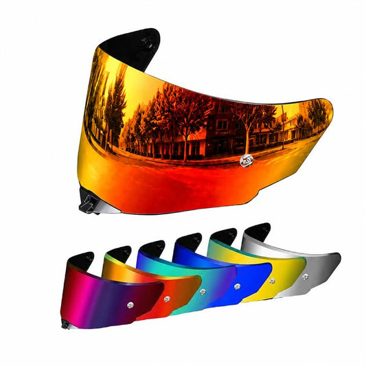 PSLER TT-Revo Visor - TT Revo Helmet Tinted Visor Face Shield Replacement for TT-Revo,Deep Gold Red - color: Deep Gold Red