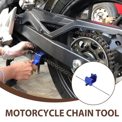 Abaodam Motorcycle Chain Alignment Tool for Dirt Bike Aluminum Alloy Chain Adjusting and Straightening Device and Installation