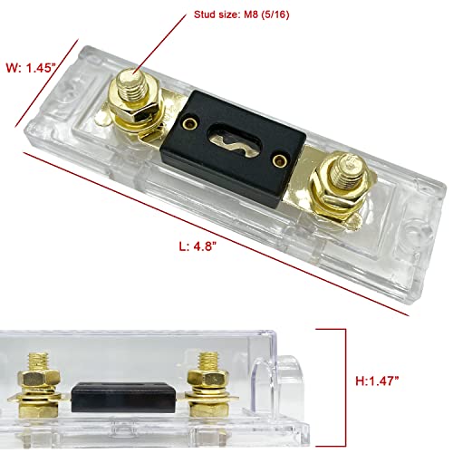 200AMP ANL Fuse Holder Kit, 3 Pack - size: 200A