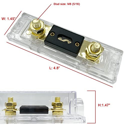 60AMP ANL Fuse Holder Kit, 3 Pack - size: 60A