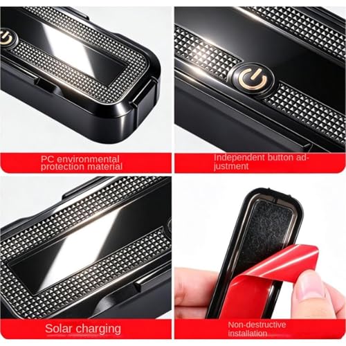 Automotive LED Flashing Lights - Solar Powered Safety Beacons, Warning Signal Lamps, emergencys Visibility Accessories, Durable Driving Equipment | Vehicle Lights Night for Motorcycle RV SUV Electric