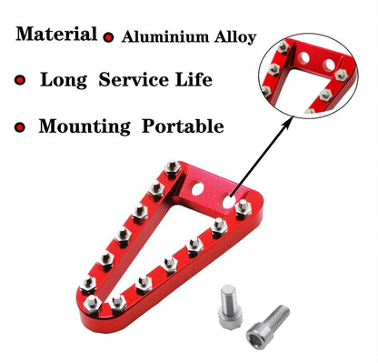 Rear Brake Pedal Step Tip Plate Compatible with SX SXF EXC EXCF XCW XCFW XC XCF Compatible with TC TE TX FE 125 150 250 350 450 2017-2022 (Red) - color: Red