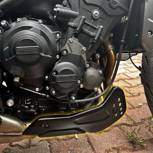 Motorcycle fit for Tri&um&ph Trident 660 Trident660 Trident-660 Accessories 2021 2022 2023 2024 2025 Engine Protector Guard Cover Under Cowl Lowered Shrouds Fairing Belly Pan (Black) - color: Black