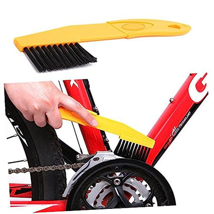 KOMBIUDA 6-in-1 Bike Cleaner Tool Kit for Bikes Chain Brush Tire Cleaning Brush Set Sprocket Scraper Compact Ergonomic Design