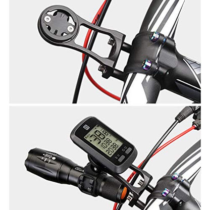 Farbetter Bike Out Front Mount for Garmin Edge, CATEYE, Bryton, Compatible with GoPro Camera, Bike Lights, All Garmin Series 25 130 200 500 510 520 800 810 820 1000 1030 GPS Computer