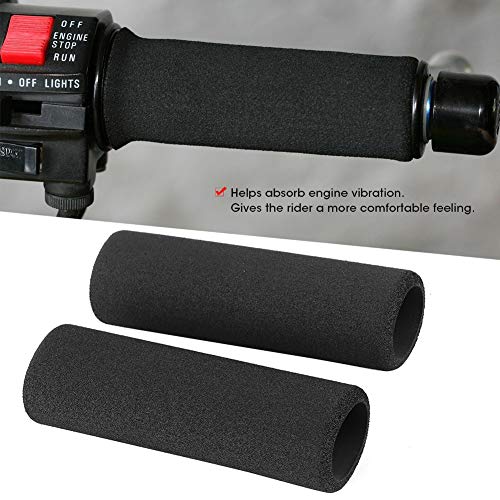 Motorcycle Hand Grips, 30mm/1.18in Motorcycle Comfort Foam Handlebar Sponge Cover Anti Slip Vibration Grip Set Motorcycle Foam Grips for R850/R1100GS/R1150GS/R1200GS