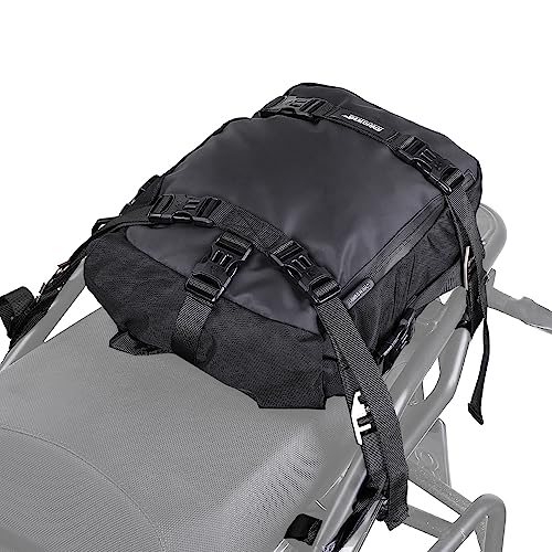 Rhinowalk Motorcycle Tail Bag 10L Waterproof Motor Pannier Bag Motor Travel Luggage Motorbike Rear Rack Trunk Storage Bag Professional Motorcycle Accessories-Black - color: Black-10L, size: 10L