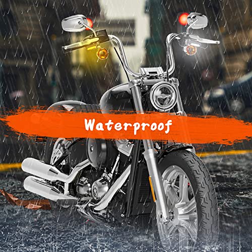 Mini Handlebar Sequential LED Turn Signals, 12V Front Motorcycle Running Lights for Harley Sportster, Dyna, Road King, Softail, Honda CBR, Yamaha, Victory