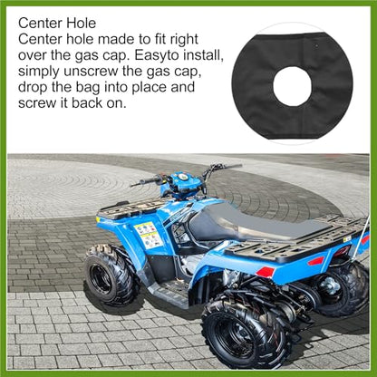 1-Pack Quad ATV 4-Wheeler Saddlebags Cargo Pouch Storage UTV Motorcycle Gas Tank Saddle Bag for Polaris Sportsman 450 570 850 XP 1000 Black 600D Oxford Replace Parts Vehicle Components