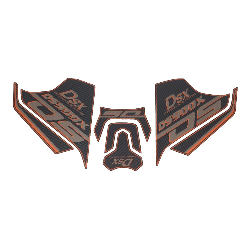 Motorcycle Tank Pad Kit Gas Tank Sticker, Side Knee Grip Fuel Tank Protector Decal Fit for VOGE DS900X 2024-2025