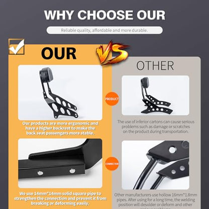 Motorcycle Accessories Rebel CMX1100 CM1100 21-24, Rear Passenger Backrest Back Rest Cushion Seat Pad Detachable Sissy Bar Sissybar Adapter for CM 1100 CMX 2021 2022 2023 2024