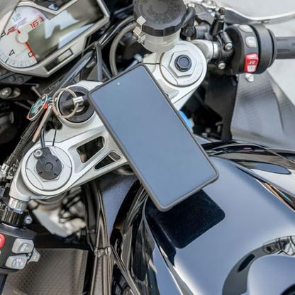 Quad Lock Fork Stem Motorcycle Phone Mount (V2) with MAG Phone Case and Vibration Dampener for Galaxy S26 Ultra - size: Samsung Galaxy S26 Ultra