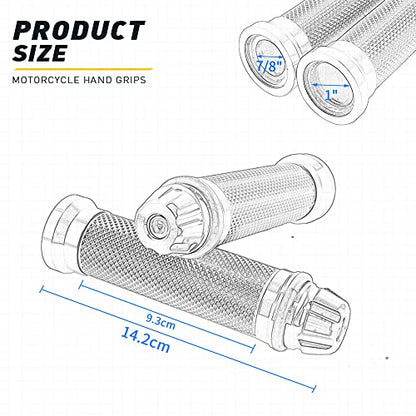 DREAMIZER 7/8" 22mm Motorcycle Handle Grip Universal Dirt Pit Bike Motocross Rubber Gel Hand Grips Brake Hands - Gold - color: Gold