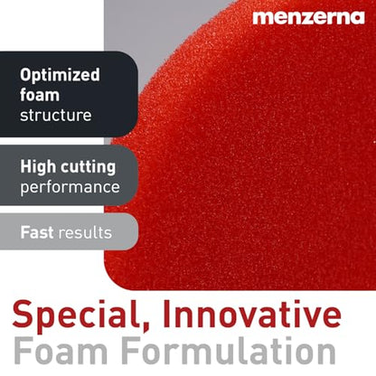 menzerna 3.5 Inch 2X Premium Polishing Pads Heavy Cut for Scratch Repair I Body Repair and Detailing Pads with Safety Edge & Velcro Attachment I Washable & Long Lasting - style: Heavy Cut Pad