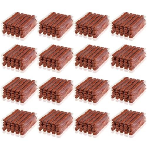 500 Pcs Tire Plugs, 4" x1/4" Rubber Tire Plug Repair Kit for Tubeless Off-Road Tires Car, RV, SUV, ATV, Motorcycle, Truck, Tractor (Red) - color: Red