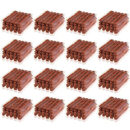 500 Pcs Tire Plugs, 4" x1/4" Rubber Tire Plug Repair Kit for Tubeless Off-Road Tires Car, RV, SUV, ATV, Motorcycle, Truck, Tractor (Red) - color: Red