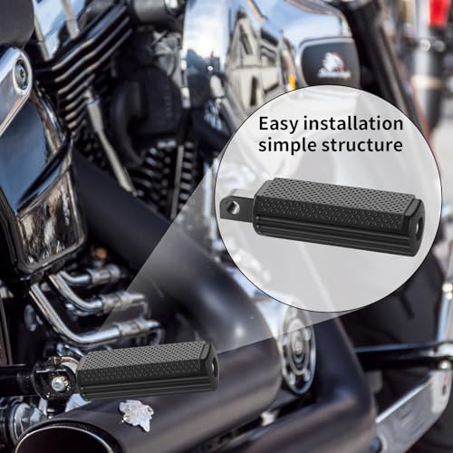 CNC Footpeg Footrest Fit For Harley Street Glide, Road Glide, Road King, Sportster 883, Dyna, (Softail 1986-2017) Foot Pegs - color: A Black