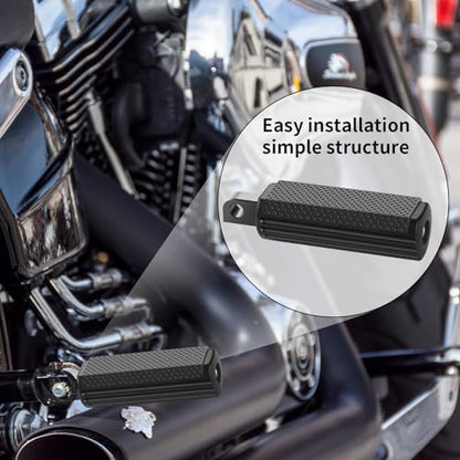 CNC Footpeg Footrest Fit For Harley Street Glide, Road Glide, Road King, Sportster 883, Dyna, (Softail 1986-2017) Foot Pegs - color: A Black