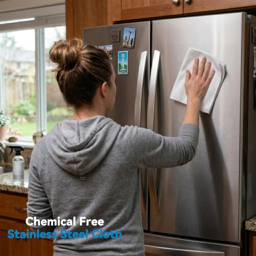 Microfiber Glass Cleaning Cloth,White Gray, 6 Pack | 15.5x15.5 Inches Lint Free Streak Free Stainless Steel Cloth For Window Screen Car - color: White Grey