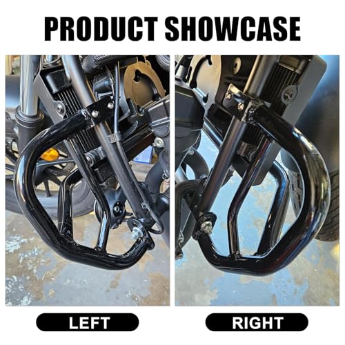 Motorcycle Fall Guard - PSLER Motorcycle Crash Guard Protectors Crash Bar Protectors for Rebel CMX 300 500 Accessories 2017 2018 2019 2020 2021 2022 2023 2024 2025